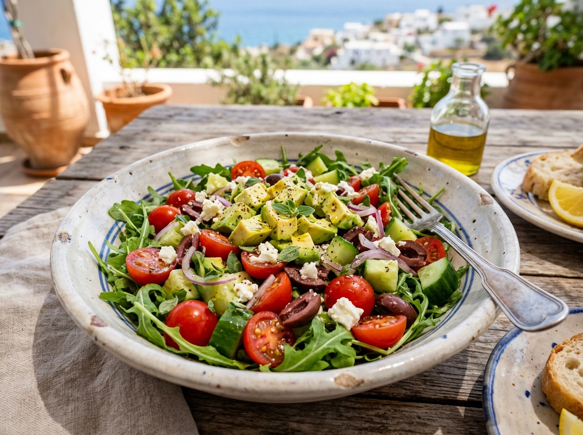 Akdeniz Avokado Salatası